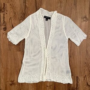 NWOT Perceptions New York Crochet Cardigan